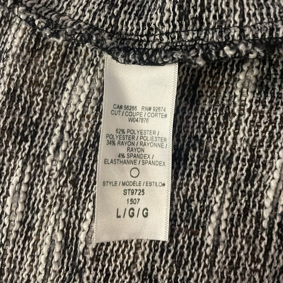 Splendid White and Grey Long Cardigan Sweater Size Large - Picture 3 of 5